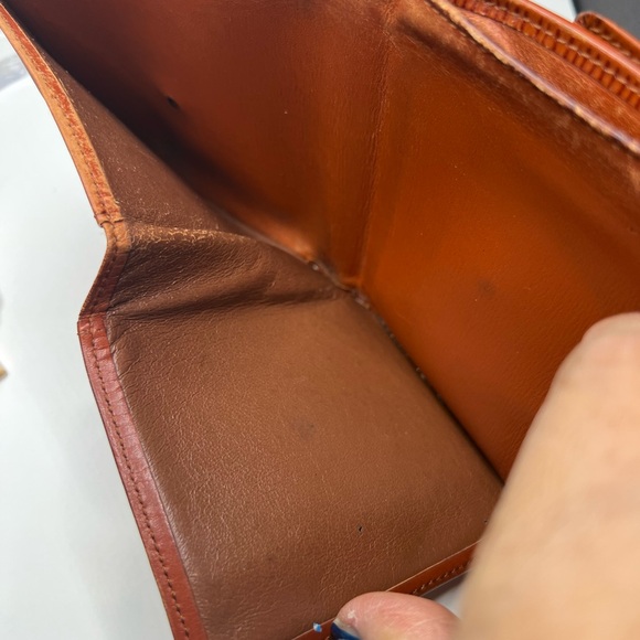 Preowned Louis Vuitton Double Snap Trifold Epi Brown Wallet - Picture 9 of 9